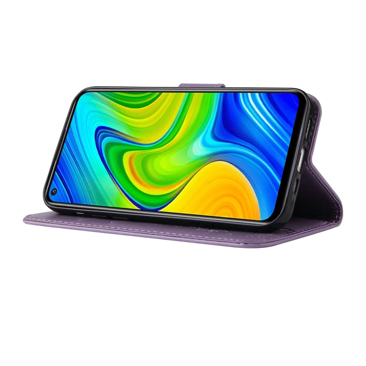 For Xiaomi Redmi Note 9 Embossed Lucky Tree Horizontal Flip Leather Case with Holder & Card Slot & Wallet & Lanyard