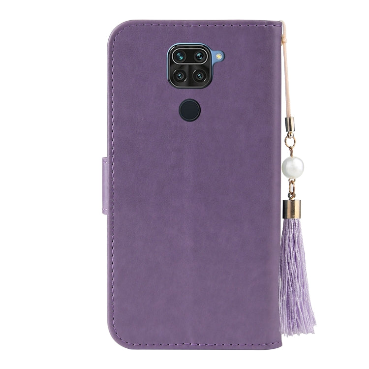 For Xiaomi Redmi Note 9 Embossed Lucky Tree Horizontal Flip Leather Case with Holder & Card Slot & Wallet & Lanyard