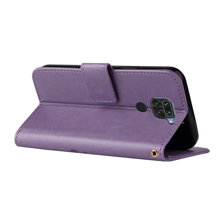 For Xiaomi Redmi Note 9 Embossed Lucky Tree Horizontal Flip Leather Case with Holder & Card Slot & Wallet & Lanyard