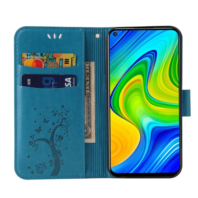 For Xiaomi Redmi Note 9 Embossed Lucky Tree Horizontal Flip Leather Case with Holder & Card Slot & Wallet & Lanyard
