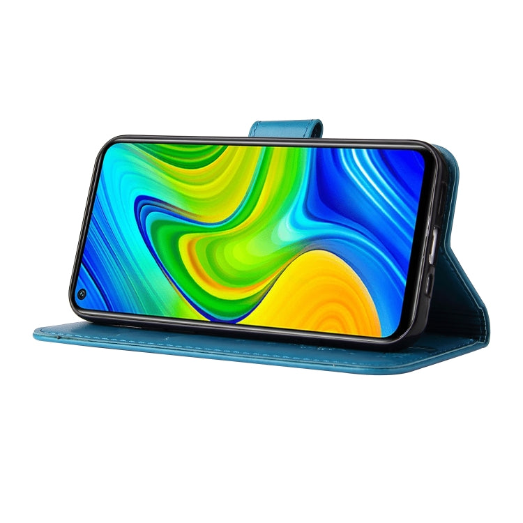 For Xiaomi Redmi Note 9 Embossed Lucky Tree Horizontal Flip Leather Case with Holder & Card Slot & Wallet & Lanyard