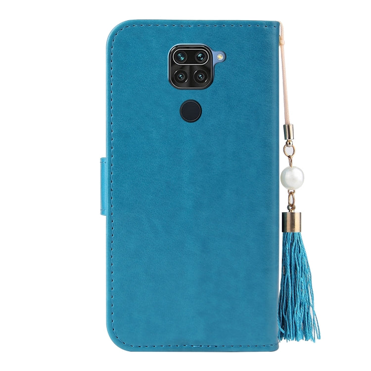 For Xiaomi Redmi Note 9 Embossed Lucky Tree Horizontal Flip Leather Case with Holder & Card Slot & Wallet & Lanyard