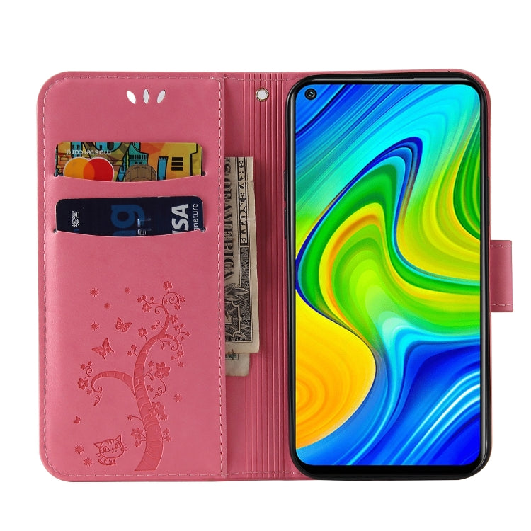For Xiaomi Redmi Note 9 Embossed Lucky Tree Horizontal Flip Leather Case with Holder & Card Slot & Wallet & Lanyard