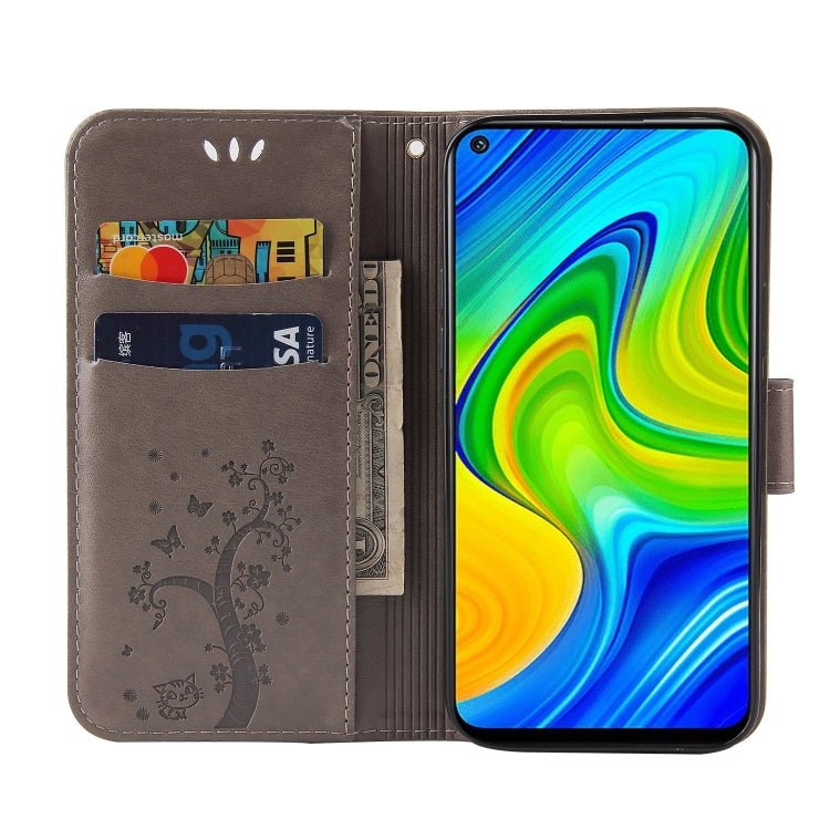 For Xiaomi Redmi Note 9 Embossed Lucky Tree Horizontal Flip Leather Case with Holder & Card Slot & Wallet & Lanyard