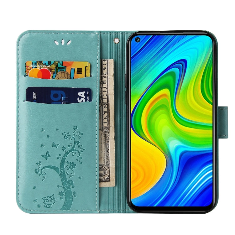 For Xiaomi Redmi Note 9 Embossed Lucky Tree Horizontal Flip Leather Case with Holder & Card Slot & Wallet & Lanyard