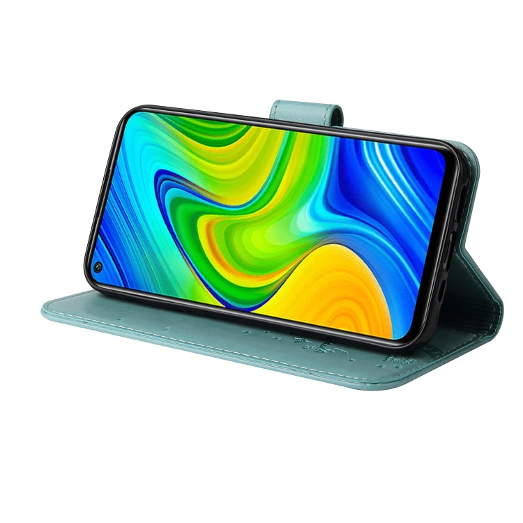 For Xiaomi Redmi Note 9 Embossed Lucky Tree Horizontal Flip Leather Case with Holder & Card Slot & Wallet & Lanyard