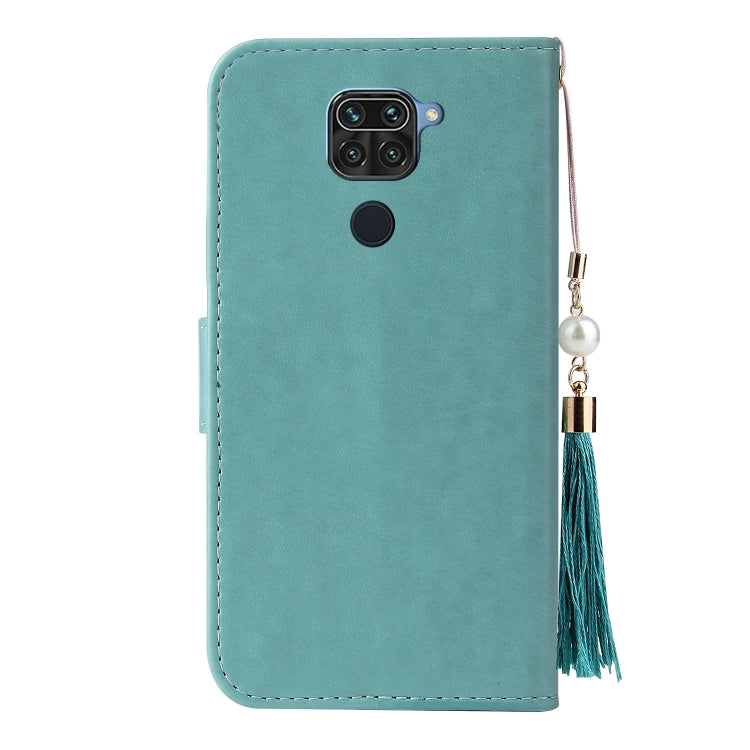 For Xiaomi Redmi Note 9 Embossed Lucky Tree Horizontal Flip Leather Case with Holder & Card Slot & Wallet & Lanyard