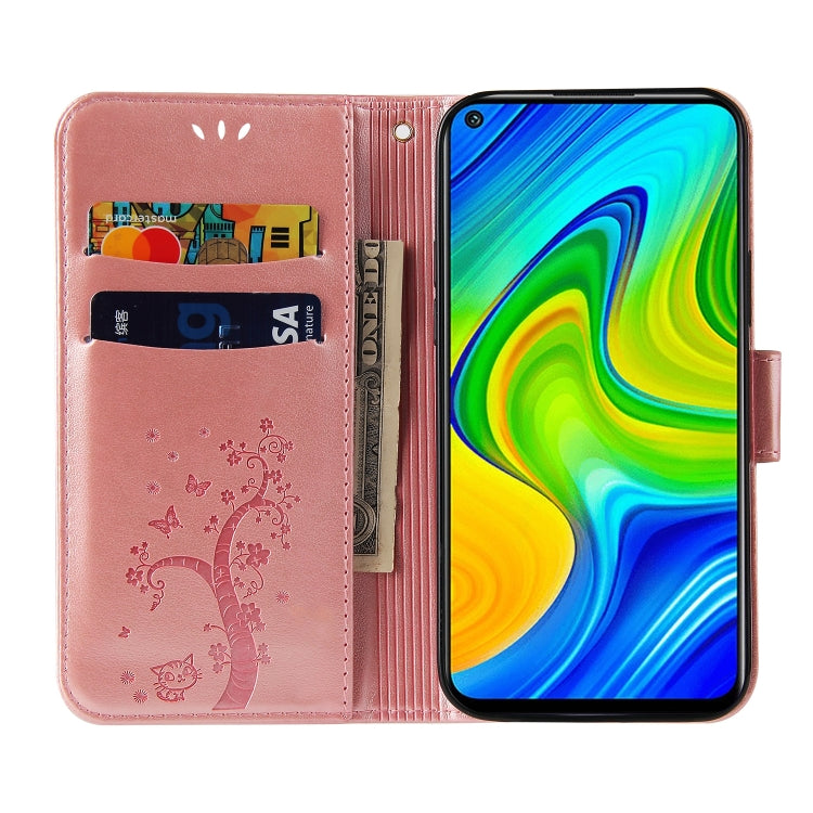 For Xiaomi Redmi Note 9 Embossed Lucky Tree Horizontal Flip Leather Case with Holder & Card Slot & Wallet & Lanyard