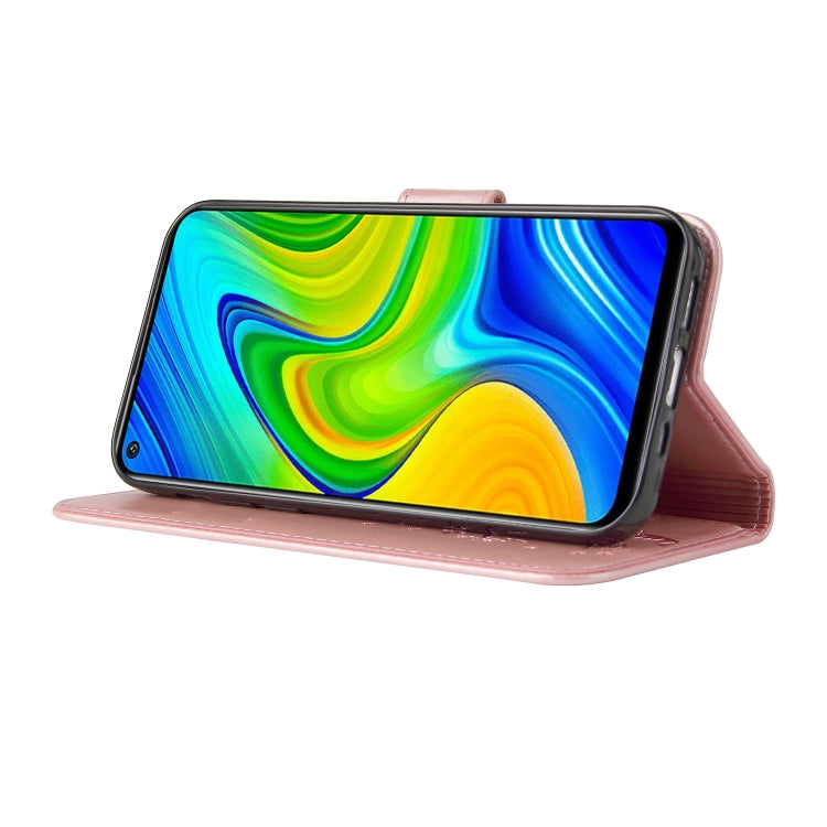 For Xiaomi Redmi Note 9 Embossed Lucky Tree Horizontal Flip Leather Case with Holder & Card Slot & Wallet & Lanyard