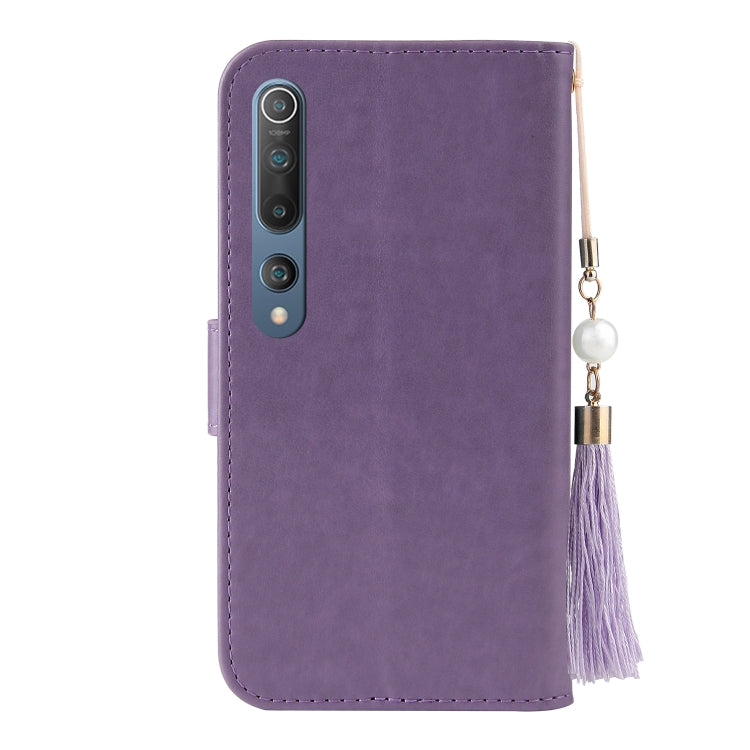 For Xiaomi Mi 10 Embossed Lucky Tree Horizontal Flip Leather Case with Holder & Card Slot & Wallet & Lanyard