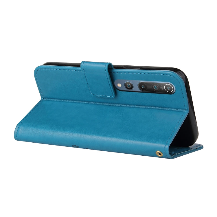 For Xiaomi Mi 10 Embossed Lucky Tree Horizontal Flip Leather Case with Holder & Card Slot & Wallet & Lanyard