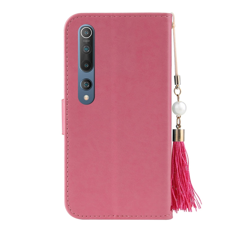 For Xiaomi Mi 10 Embossed Lucky Tree Horizontal Flip Leather Case with Holder & Card Slot & Wallet & Lanyard