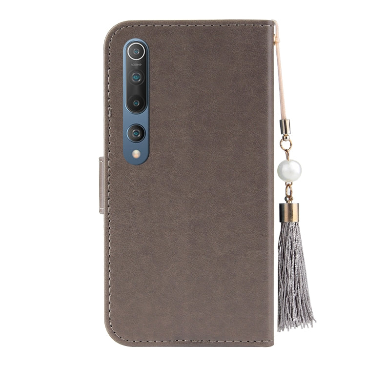 For Xiaomi Mi 10 Embossed Lucky Tree Horizontal Flip Leather Case with Holder & Card Slot & Wallet & Lanyard