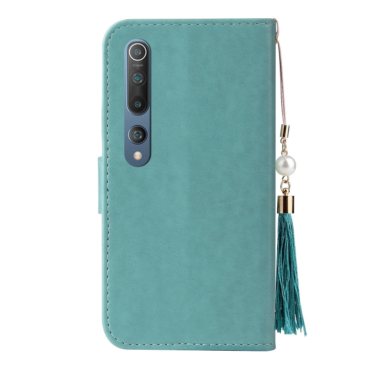 For Xiaomi Mi 10 Embossed Lucky Tree Horizontal Flip Leather Case with Holder & Card Slot & Wallet & Lanyard