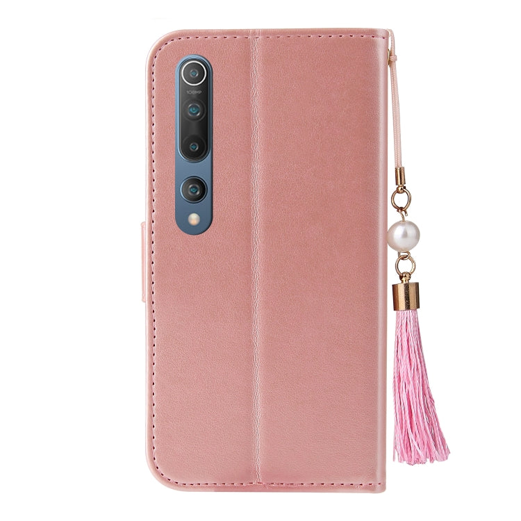 For Xiaomi Mi 10 Embossed Lucky Tree Horizontal Flip Leather Case with Holder & Card Slot & Wallet & Lanyard