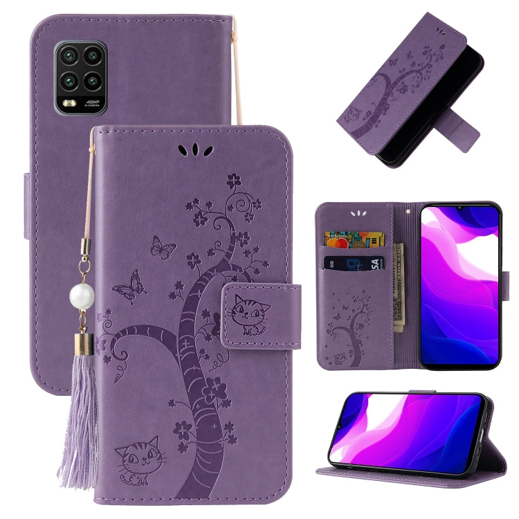For Xiaomi Mi 10 Lite Embossed Lucky Tree Horizontal Flip Leather Case with Holder & Card Slot & Wallet & Lanyard