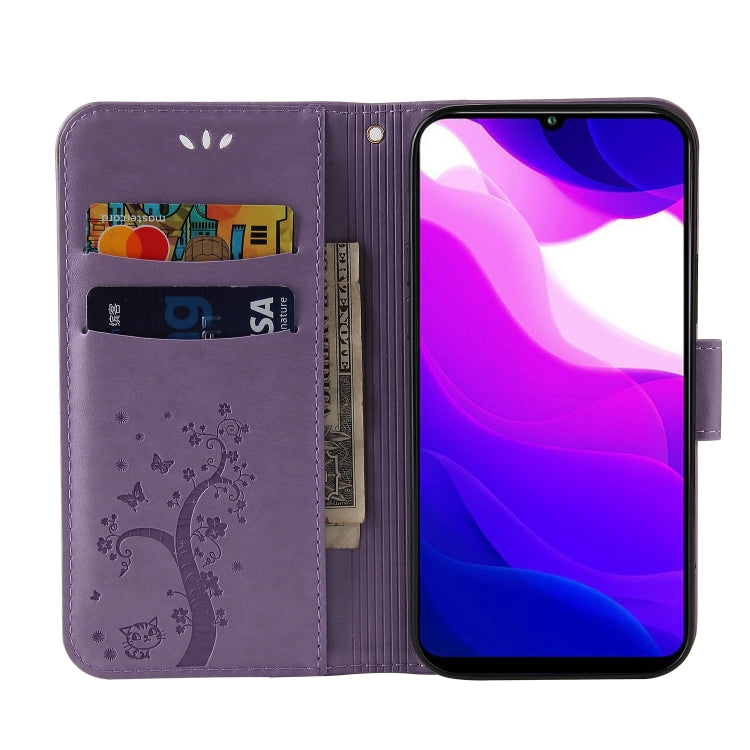 For Xiaomi Mi 10 Lite Embossed Lucky Tree Horizontal Flip Leather Case with Holder & Card Slot & Wallet & Lanyard
