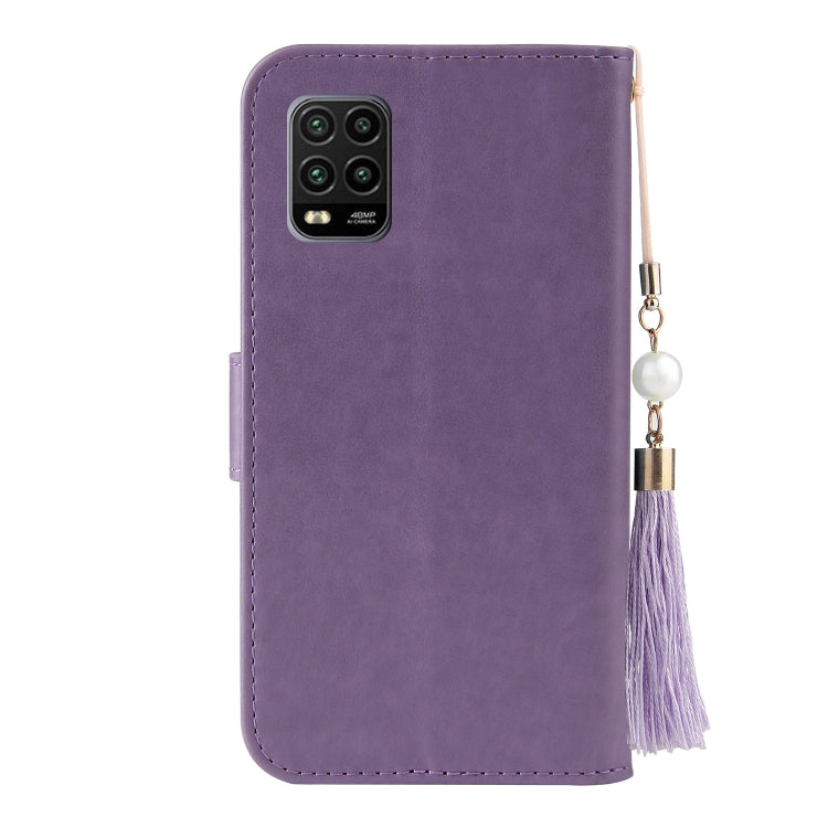 For Xiaomi Mi 10 Lite Embossed Lucky Tree Horizontal Flip Leather Case with Holder & Card Slot & Wallet & Lanyard