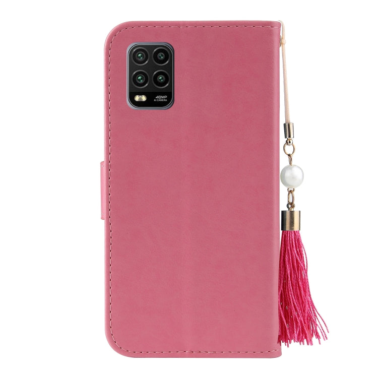 For Xiaomi Mi 10 Lite Embossed Lucky Tree Horizontal Flip Leather Case with Holder & Card Slot & Wallet & Lanyard