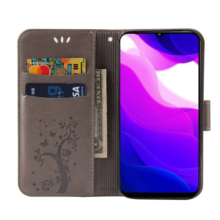 For Xiaomi Mi 10 Lite Embossed Lucky Tree Horizontal Flip Leather Case with Holder & Card Slot & Wallet & Lanyard