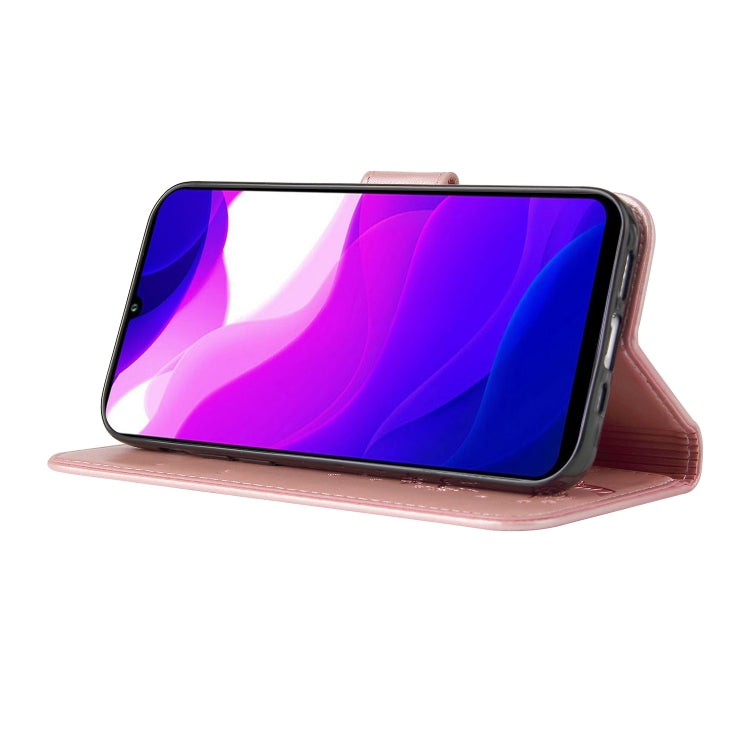 For Xiaomi Mi 10 Lite Embossed Lucky Tree Horizontal Flip Leather Case with Holder & Card Slot & Wallet & Lanyard