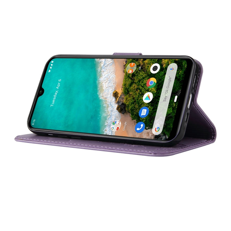 For Xiaomi Mi A3 Embossed Lucky Tree Horizontal Flip Leather Case with Holder & Card Slot & Wallet & Lanyard