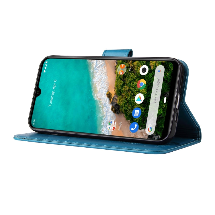 For Xiaomi Mi A3 Embossed Lucky Tree Horizontal Flip Leather Case with Holder & Card Slot & Wallet & Lanyard