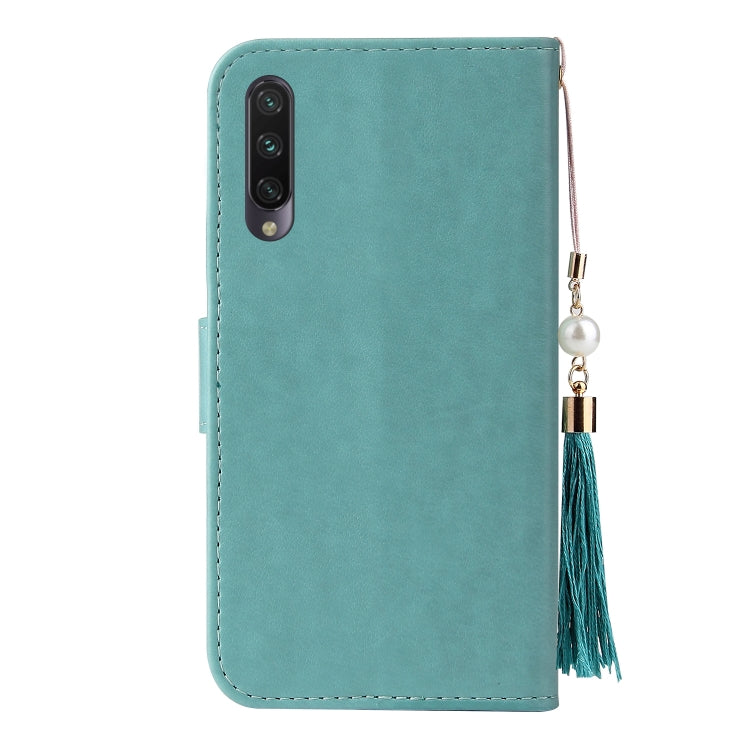 For Xiaomi Mi A3 Embossed Lucky Tree Horizontal Flip Leather Case with Holder & Card Slot & Wallet & Lanyard