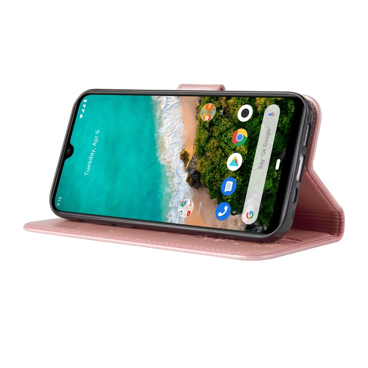 For Xiaomi Mi A3 Embossed Lucky Tree Horizontal Flip Leather Case with Holder & Card Slot & Wallet & Lanyard