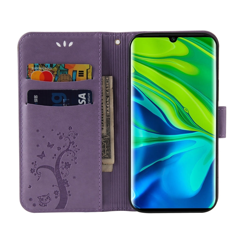 For Xiaomi Mi Note 10 Embossed Lucky Tree Horizontal Flip Leather Case with Holder & Card Slot & Wallet & Lanyard