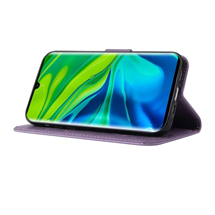 For Xiaomi Mi Note 10 Embossed Lucky Tree Horizontal Flip Leather Case with Holder & Card Slot & Wallet & Lanyard