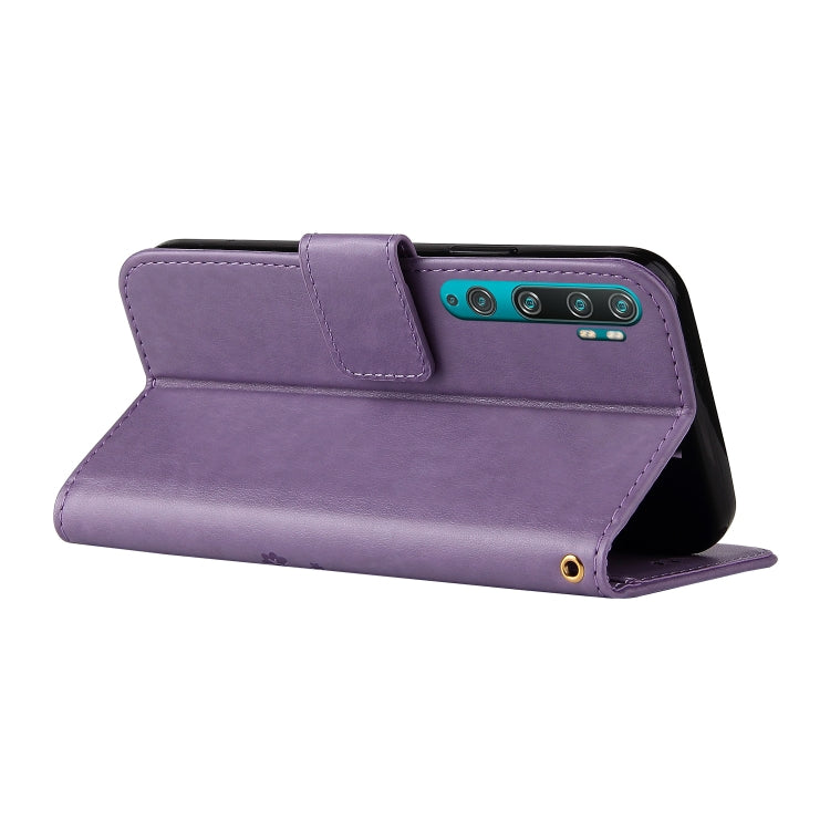 For Xiaomi Mi Note 10 Embossed Lucky Tree Horizontal Flip Leather Case with Holder & Card Slot & Wallet & Lanyard