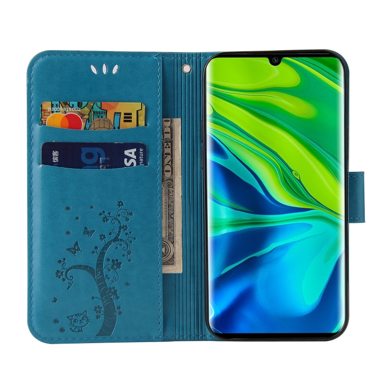 For Xiaomi Mi Note 10 Embossed Lucky Tree Horizontal Flip Leather Case with Holder & Card Slot & Wallet & Lanyard