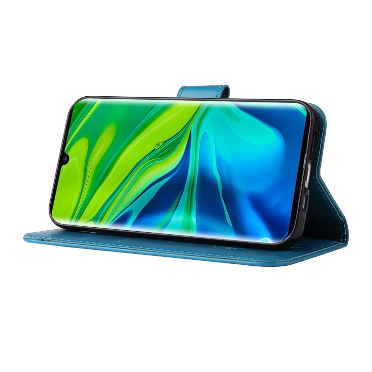 For Xiaomi Mi Note 10 Embossed Lucky Tree Horizontal Flip Leather Case with Holder & Card Slot & Wallet & Lanyard