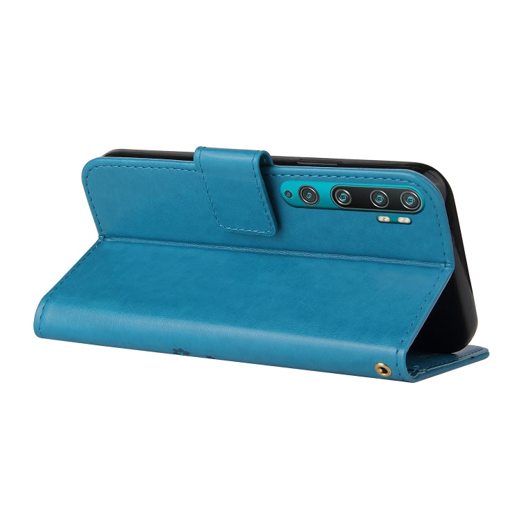 For Xiaomi Mi Note 10 Embossed Lucky Tree Horizontal Flip Leather Case with Holder & Card Slot & Wallet & Lanyard