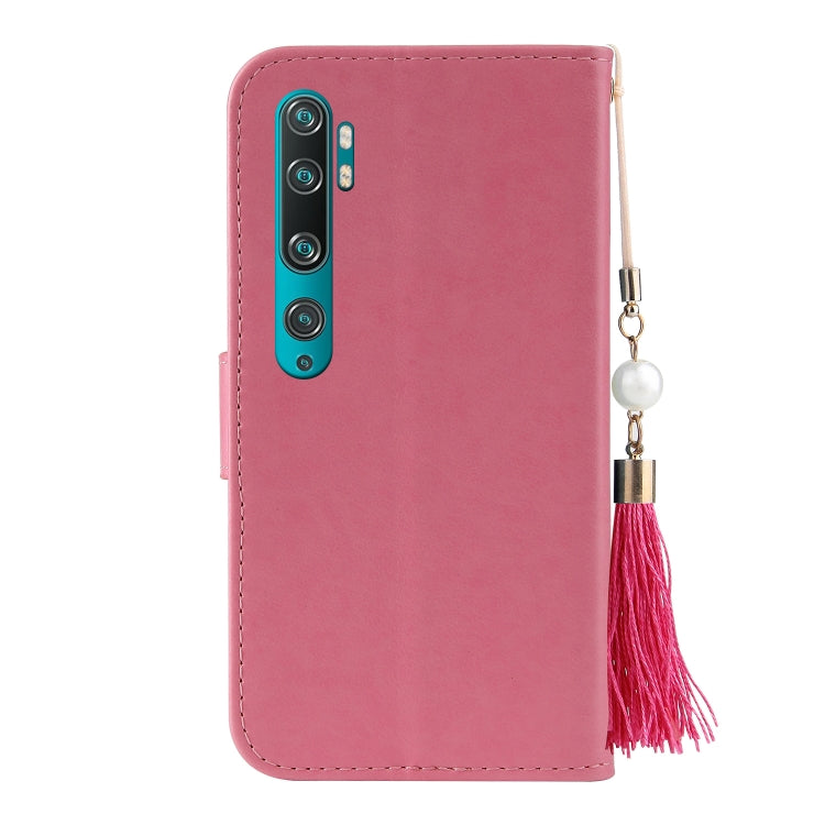 For Xiaomi Mi Note 10 Embossed Lucky Tree Horizontal Flip Leather Case with Holder & Card Slot & Wallet & Lanyard