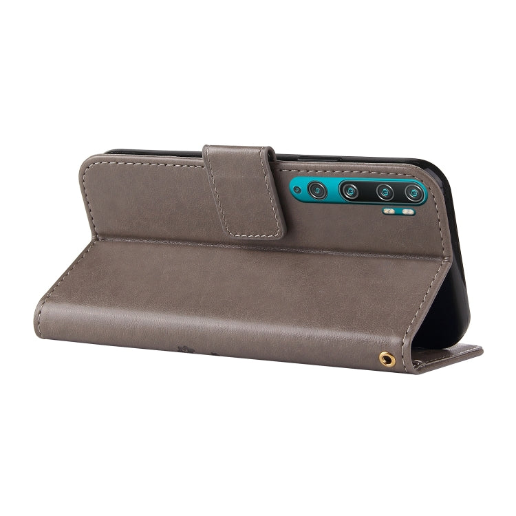 For Xiaomi Mi Note 10 Embossed Lucky Tree Horizontal Flip Leather Case with Holder & Card Slot & Wallet & Lanyard