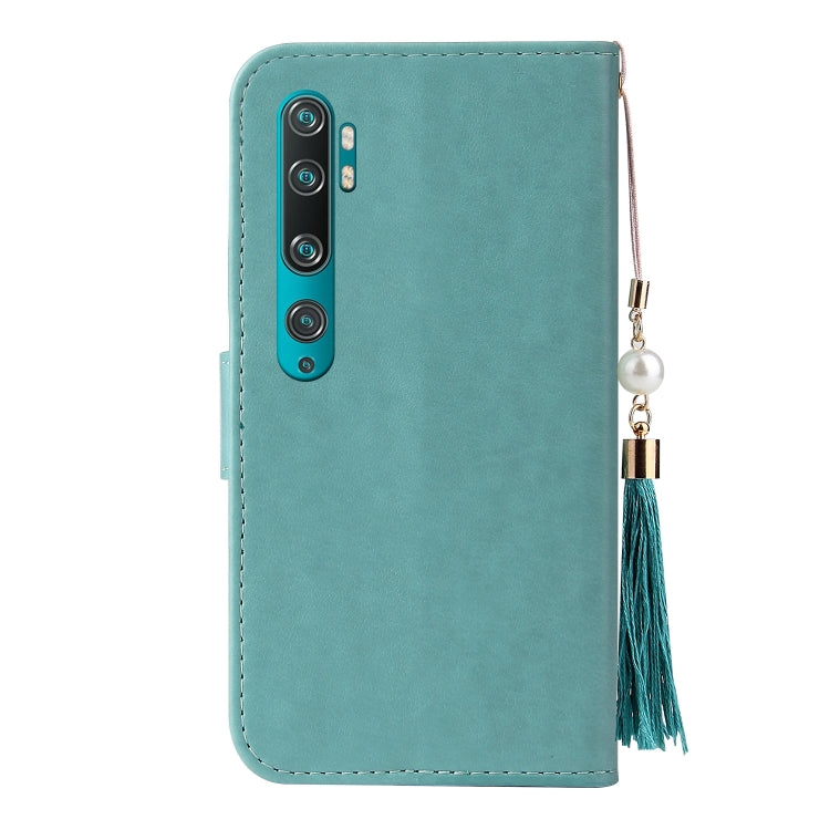 For Xiaomi Mi Note 10 Embossed Lucky Tree Horizontal Flip Leather Case with Holder & Card Slot & Wallet & Lanyard