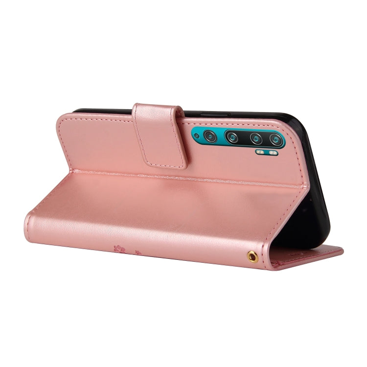 For Xiaomi Mi Note 10 Embossed Lucky Tree Horizontal Flip Leather Case with Holder & Card Slot & Wallet & Lanyard