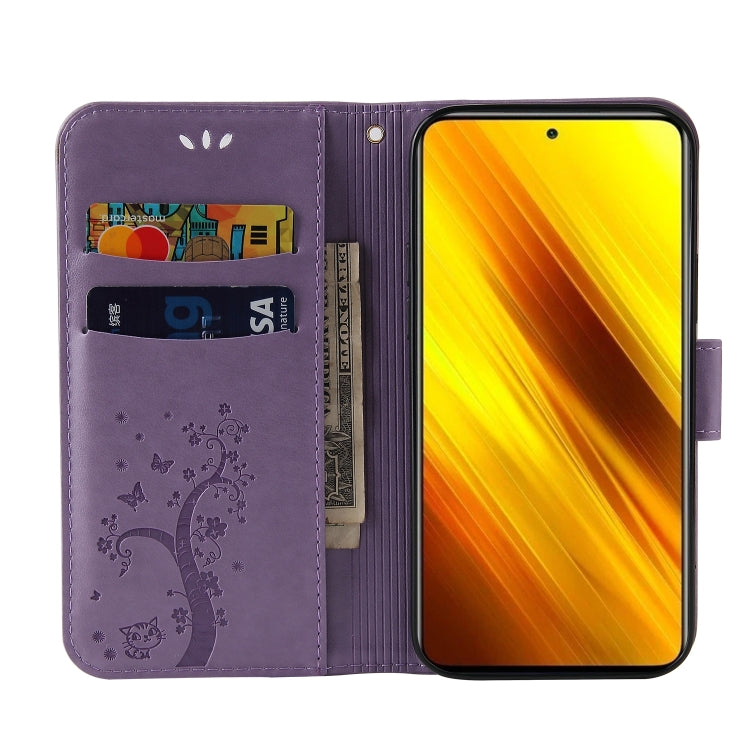 For Xiaomi Poco X3 Embossed Lucky Tree Horizontal Flip Leather Case with Holder & Card Slot & Wallet & Lanyard