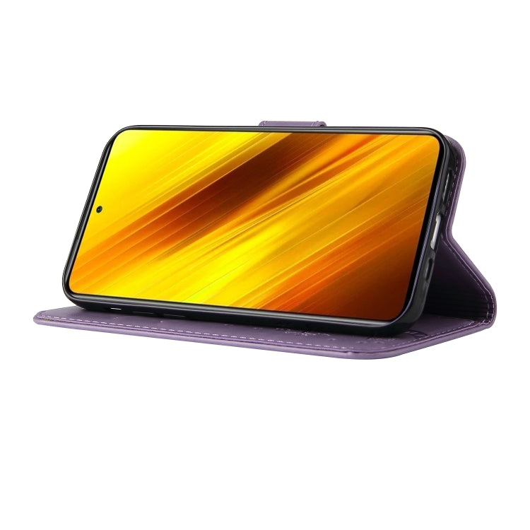 For Xiaomi Poco X3 Embossed Lucky Tree Horizontal Flip Leather Case with Holder & Card Slot & Wallet & Lanyard