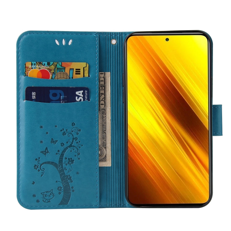 For Xiaomi Poco X3 Embossed Lucky Tree Horizontal Flip Leather Case with Holder & Card Slot & Wallet & Lanyard
