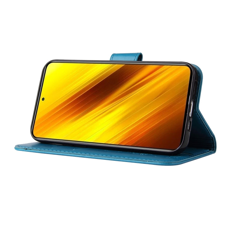 For Xiaomi Poco X3 Embossed Lucky Tree Horizontal Flip Leather Case with Holder & Card Slot & Wallet & Lanyard