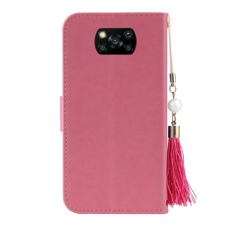 For Xiaomi Poco X3 Embossed Lucky Tree Horizontal Flip Leather Case with Holder & Card Slot & Wallet & Lanyard