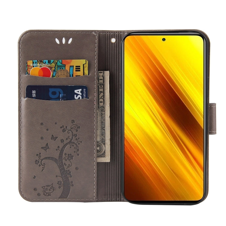 For Xiaomi Poco X3 Embossed Lucky Tree Horizontal Flip Leather Case with Holder & Card Slot & Wallet & Lanyard