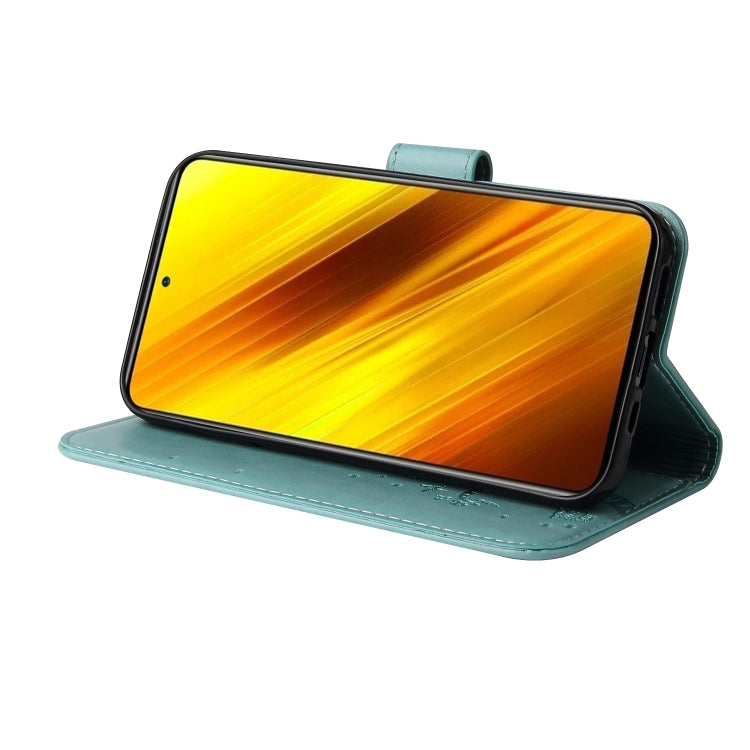 For Xiaomi Poco X3 Embossed Lucky Tree Horizontal Flip Leather Case with Holder & Card Slot & Wallet & Lanyard