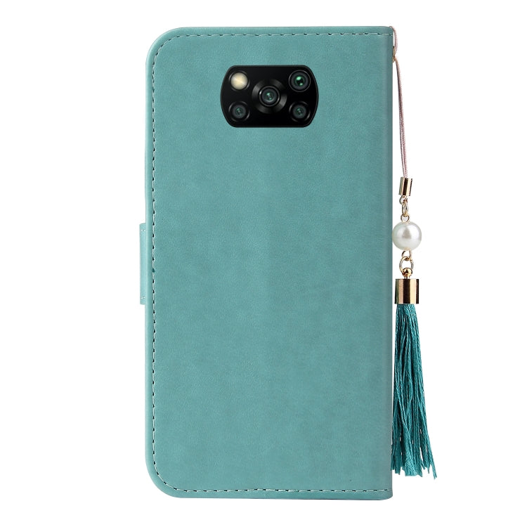 For Xiaomi Poco X3 Embossed Lucky Tree Horizontal Flip Leather Case with Holder & Card Slot & Wallet & Lanyard