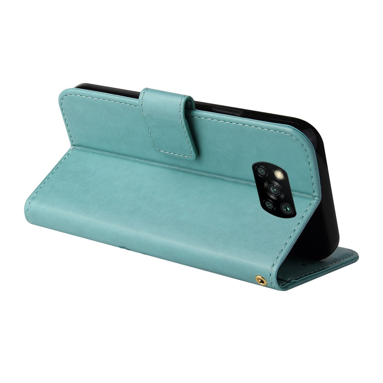 For Xiaomi Poco X3 Embossed Lucky Tree Horizontal Flip Leather Case with Holder & Card Slot & Wallet & Lanyard