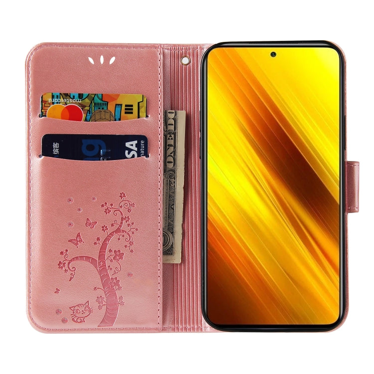 For Xiaomi Poco X3 Embossed Lucky Tree Horizontal Flip Leather Case with Holder & Card Slot & Wallet & Lanyard