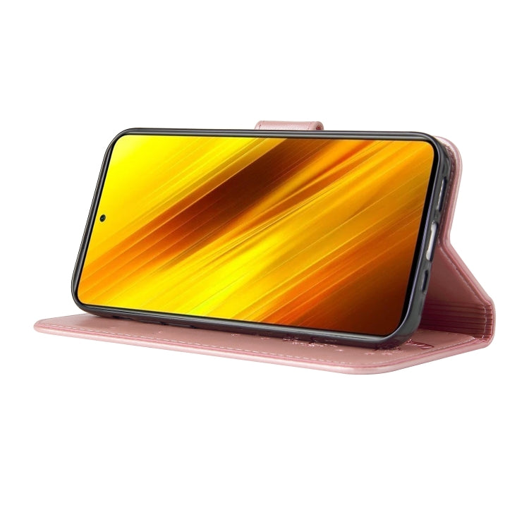 For Xiaomi Poco X3 Embossed Lucky Tree Horizontal Flip Leather Case with Holder & Card Slot & Wallet & Lanyard